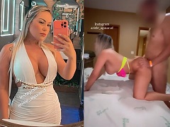 Casada Ariele Aguiar fazendo sexo com amigo no motel enquanto o marido assiste