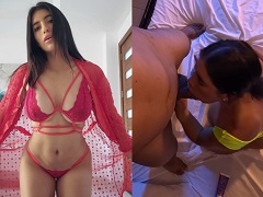 Anabella Galeano pagando um boquete e fazendo sexo de quatro com muita vontade.