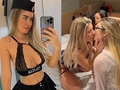 Débora Peixoto fazendo oral no marido com as amigas em uma festinha gostosa