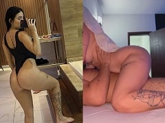 Maria Leite dando uma trepada caseira e rebolando com seu bumbum avantajado.