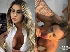 Mari Reis caprichando no oral e se deliciando com leitinho quente