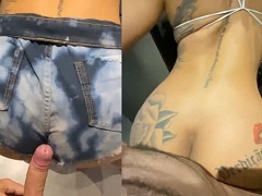 Samantha Squirt aprontando na cozinha em vídeo de sexo caseiro.