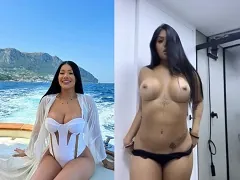 Tiktoker brasileira Ayarla Souza sensualizando e mostrando toda sua beleza